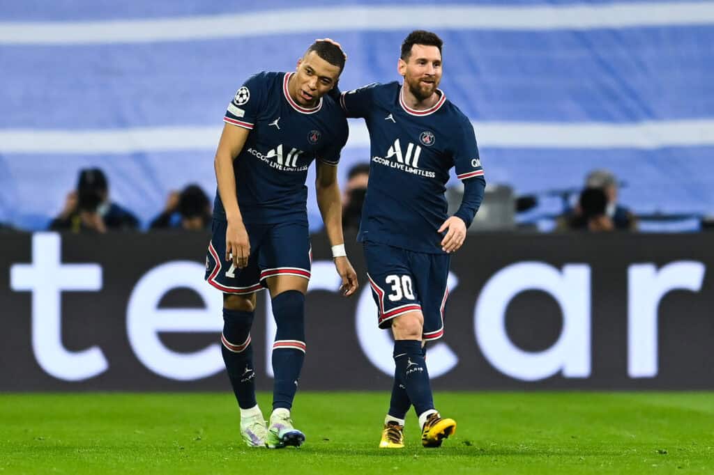 Kylian Mbappe und Lionel Messi