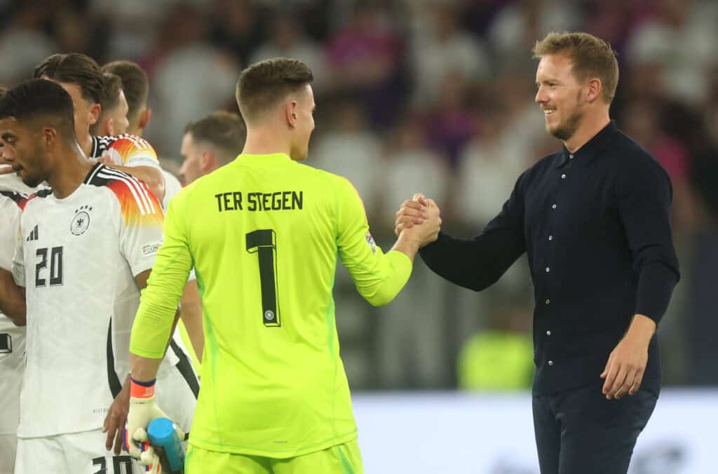 Marc-Andre ter Stegen und Julian Nagelsmann