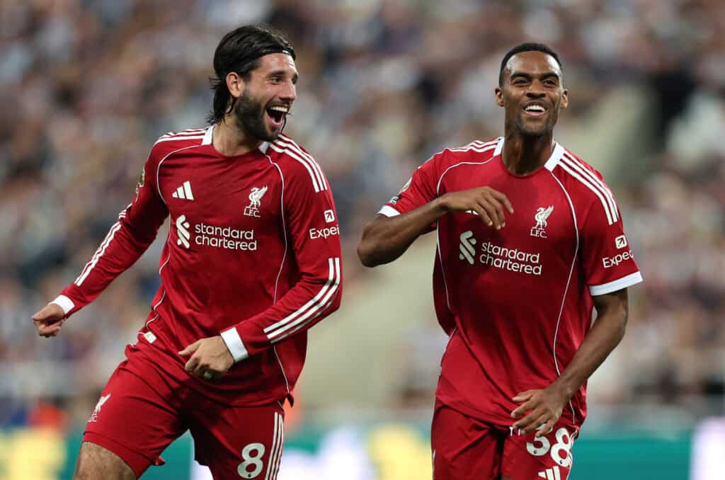 Dominik Szoboszlai und Ryan Gravenberch, Liverpool