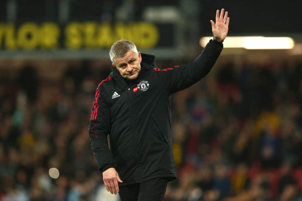 Ole Gunnar Solskjaer winkt