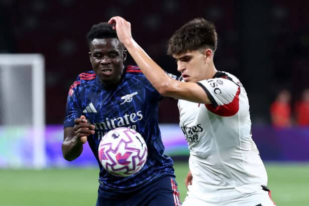 Der FC Arsenal im Testspiel gegen die AC Milan