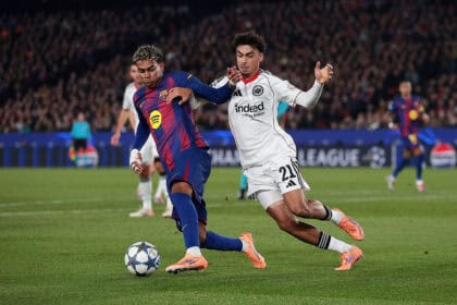 Eintracht Frankfurt verkaufte sich in Barcelona teuer.