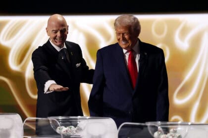 Gianni Infantino und Donald Trump bei der WM-Auslosung
