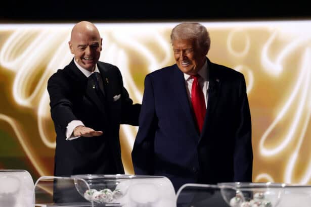 Gianni Infantino und Donald Trump bei der WM-Auslosung