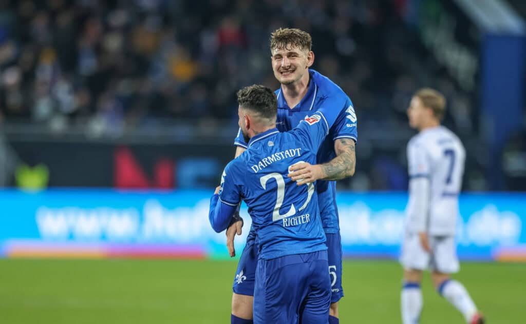 Darmstadt 98 bezwang den Karlsruher SC.