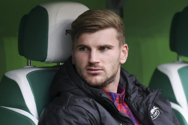 Timo Werner auf der Bank bei RB Leipzig