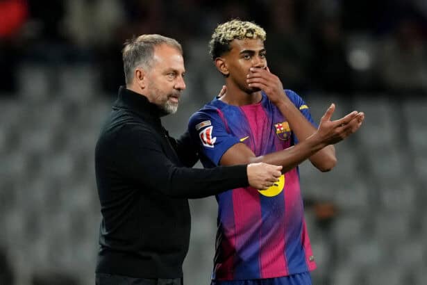 Hansi Flick und Lamine Yamal