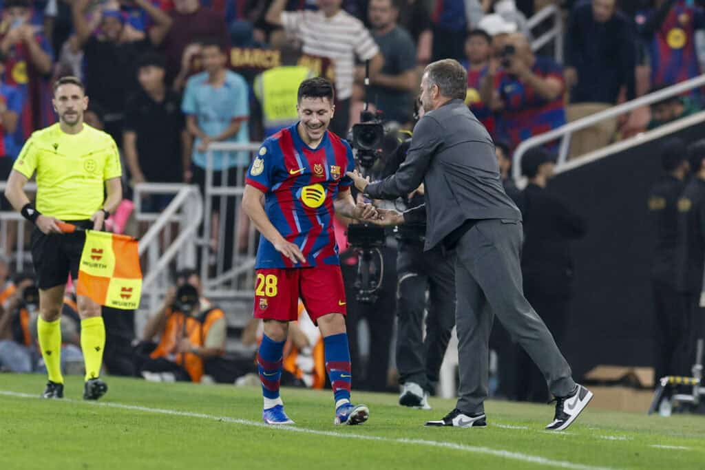 FC Barcelona: Roony Bardghji und Hansi Flick