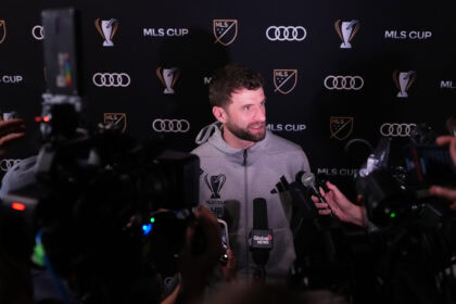 Thomas Müller in der Mixed Zone