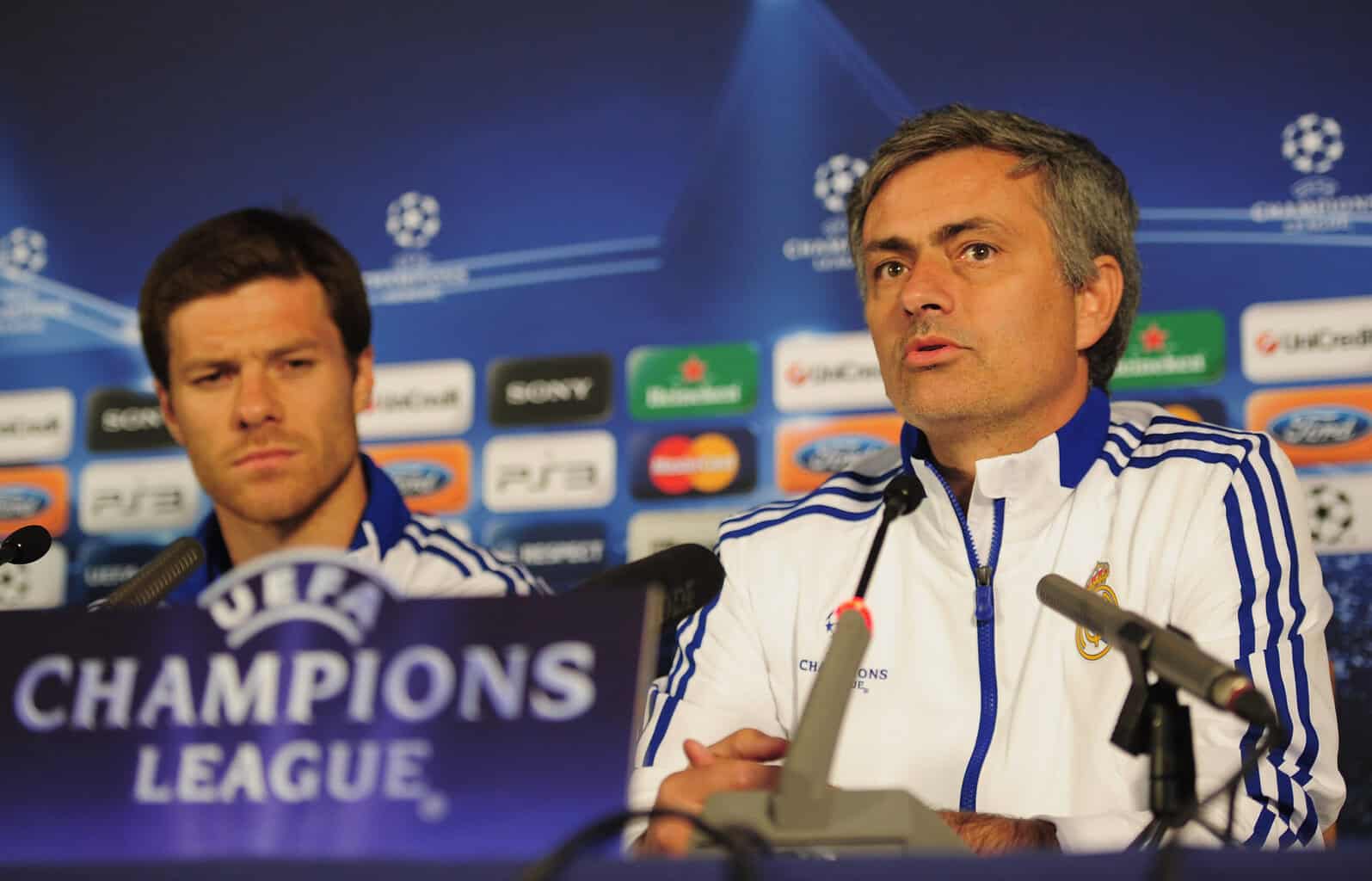 Xabi Alonso und Jose Mourinho