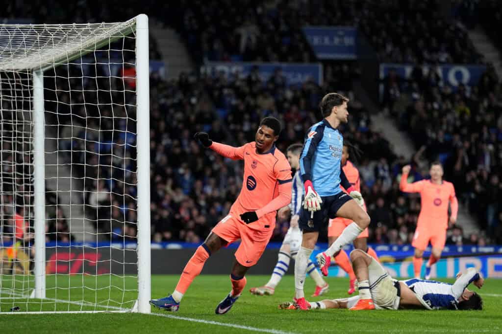 Marcus Rashford trifft für Barcelona