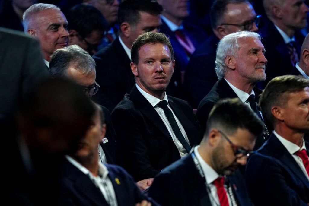 Julian Nagelsmann bei einer Auslosung