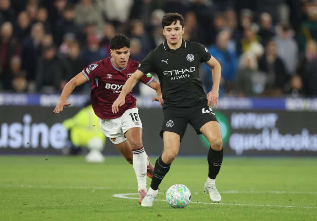 West Ham v Manchester City, Premier League