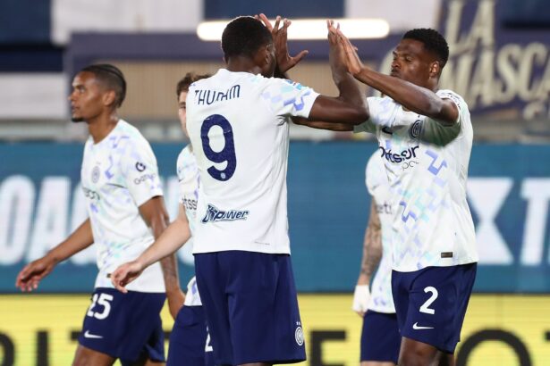 Denzel Dumfries, Marcus Thuram Inter