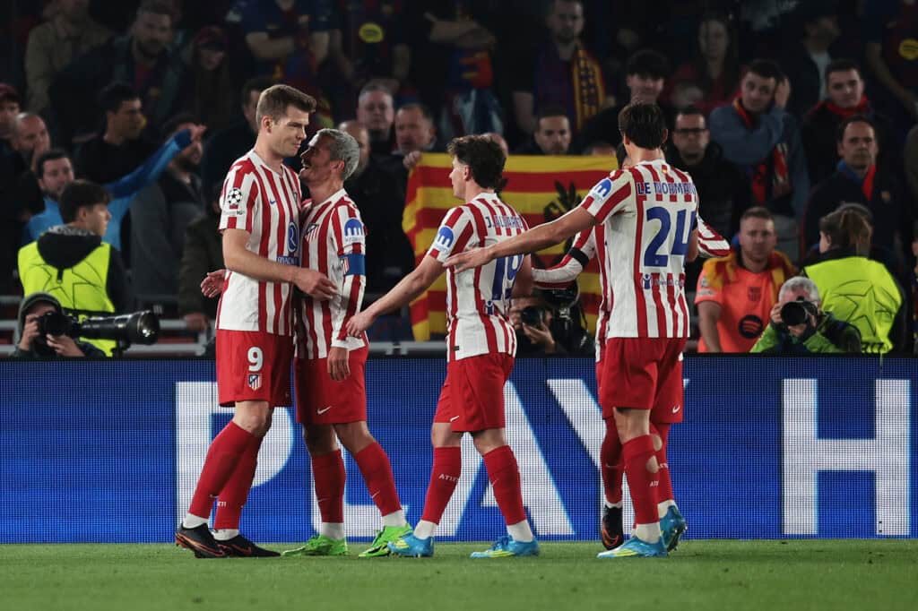 Alexander Sorloth, Antoine Griezmann, Julian Alvarez, Atletico Madrid