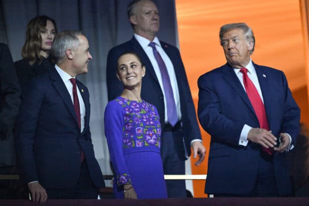 Donald Trump, Claudia Sheinbaum, Mark Carney